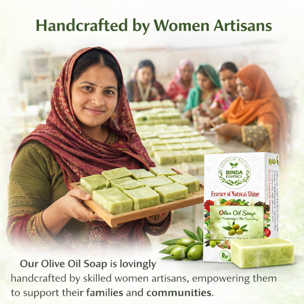Binda Essence Olive Oil Soap – Natural Handmade Moisturizing Bath Soap 125g - Image 10